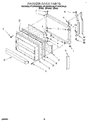 FREEZER DOOR Diagram and Parts List for KTLS22QDAL00  KitchenAid Refrigerator