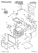 OVEN PARTS Diagram and Parts List for KDRP767RSS01  KitchenAid Range