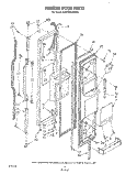 FREEZER DOOR Diagram and Parts List for KSRF22DTWH00  KitchenAid Refrigerator