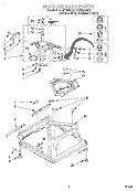 MACHINE BASE Diagram and Parts List for LBR5232EQ1  Whirlpool Washer