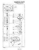 GEARCASE Diagram and Parts List for LA5400XMW1  Whirlpool Washer