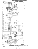 WASHER GEARCASE Diagram and Parts List for LT4905XMW0  Whirlpool Washer Dryer Combo