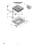 DISHRACK Diagram and Parts List for WU3006X3  Roper Dishwasher