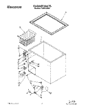 SECTION Diagram and Parts List for TCF0710AW00  Whirlpool Freezer