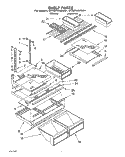 SHELF PARTS, LIT/OPTIONAL Diagram and Parts List for ET22PKXAN01  Whirlpool Refrigerator