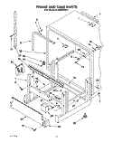 FRAME AND TANK Diagram and Parts List for KUDS230Y1  KitchenAid Dishwasher