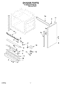 CHASSIS Diagram and Parts List for KDRP462LSS0  KitchenAid Range