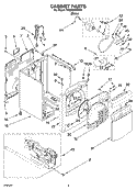 Part Location Diagram of 8565038 Whirlpool Door Outer