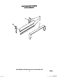 BACKGUARD Diagram and Parts List for SF332BEWN0  Whirlpool Range
