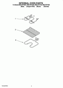 INTERNAL OVEN PARTS Diagram and Parts List for RBS275PVQ00  Whirlpool Wall Oven
