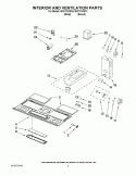 INTERIOR AND VENTILATION PARTS Diagram and Parts List for MH2175XSQ4  Whirlpool Microwave