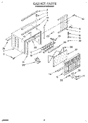 CABINET Diagram and Parts List for BPAC0500AS1  KitchenAid Air Conditioner
