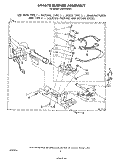 694670 BURNER Diagram and Parts List for LG5791XSW1  Whirlpool Dryer
