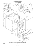 SECTION Diagram and Parts List for LE5950XSW0  Whirlpool Dryer