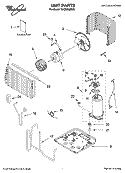 UNIT PARTS Diagram and Parts List for YACM052MM0  Whirlpool Air Conditioner