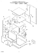 UPPER OVEN Diagram and Parts List for KEBS278BWH1  KitchenAid Wall Oven