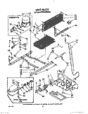 UNIT Diagram and Parts List for KTRS22KWWH01  KitchenAid Refrigerator