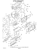 UPPER OVEN Diagram and Parts List for H8858L0  Roper Range