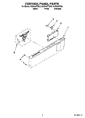 Part Location Diagram of W10078123 Whirlpool Touchpad and Control Panel - White
