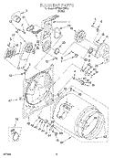 SECTION Diagram and Parts List for KEYE677BWH3  KitchenAid Dryer