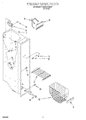 FREEZER LINER Diagram and Parts List for 4YED22PWDN01  Whirlpool Refrigerator