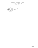 MISCELLANEOUS Diagram and Parts List for DU811DWGU1  Whirlpool Dishwasher