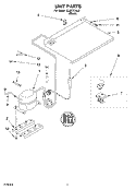UNIT Diagram and Parts List for EL02CCXLB  Whirlpool Refrigerator