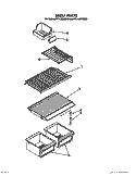 SHELF Diagram and Parts List for ET14JMXXN01  Whirlpool Refrigerator