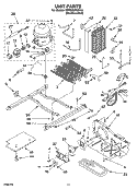 UNIT PARTS Diagram and Parts List for KSRG25FKSS15  KitchenAid Refrigerator