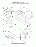 FREEZER LINER PARTS Diagram and Parts List for GB9FHDXWD01  Whirlpool Refrigerator