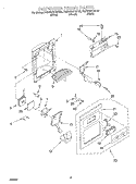DISPENSER FRONT Diagram and Parts List for KSRW22FHBT02  KitchenAid Refrigerator
