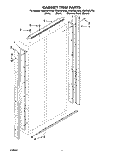 CABINET TRIM Diagram and Parts List for KSSC36FJW00  KitchenAid Refrigerator