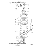 TUB AND BASKET Diagram and Parts List for 3CA2100XMW0  Whirlpool Washer