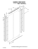CABINET TRIM PARTS Diagram and Parts List for KSSO36QTB04  KitchenAid Refrigerator