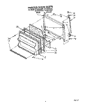 FREEZER DOOR Diagram and Parts List for TT14CKXXW01  Estate Refrigerator
