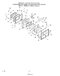 OVEN DOOR , LIT/OPTIONAL Diagram and Parts List for 2055B1A  Roper Range