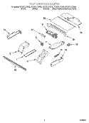 TOP VENTING PARTS, MISCELLANEOUS PARTS Diagram and Parts List for YKEBS177DW5  KitchenAid Wall Oven