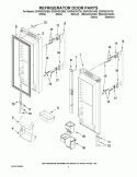REFRIGERATOR DOOR PARTS Diagram and Parts List for GX5FHDXVB00  Whirlpool Refrigerator