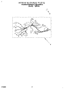 WIRING HARNESS Diagram and Parts List for KEBI100BBL2  KitchenAid Wall Oven
