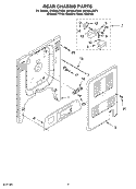 REAR CHASSIS Diagram and Parts List for GW395LEGB4  Whirlpool Range