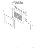 Part Location Diagram of 4393938 Whirlpool FRAME-DOOR