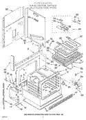 OVEN, LIT/OPTIONAL Diagram and Parts List for RS677PXYQ1  Whirlpool Range