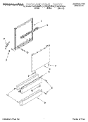 DOOR AND PANEL Diagram and Parts List for KUDS24SEBL4  KitchenAid Dishwasher