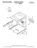 COOKTOP PARTS Diagram and Parts List for KESK901SSS07  KitchenAid Range