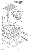 SHELF PARTS, OPTIONAL PARTS Diagram and Parts List for IMT188301  Inglis Refrigerator