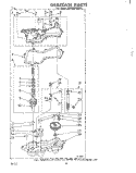 GEARCASE Diagram and Parts List for 9CFA2000W5  Whirlpool Washer