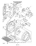 BULKHEAD Diagram and Parts List for LG9681XWW0  Whirlpool Dryer