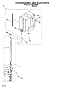 POWERSCREW AND RAM PARTS Diagram and Parts List for KUCS03FSSS0  KitchenAid Trash Compactor
