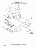 Part Location Diagram of W10212806 Whirlpool Door Handle - White