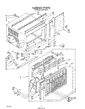 CABINET Diagram and Parts List for CAW15D2A1  Whirlpool Air Conditioner